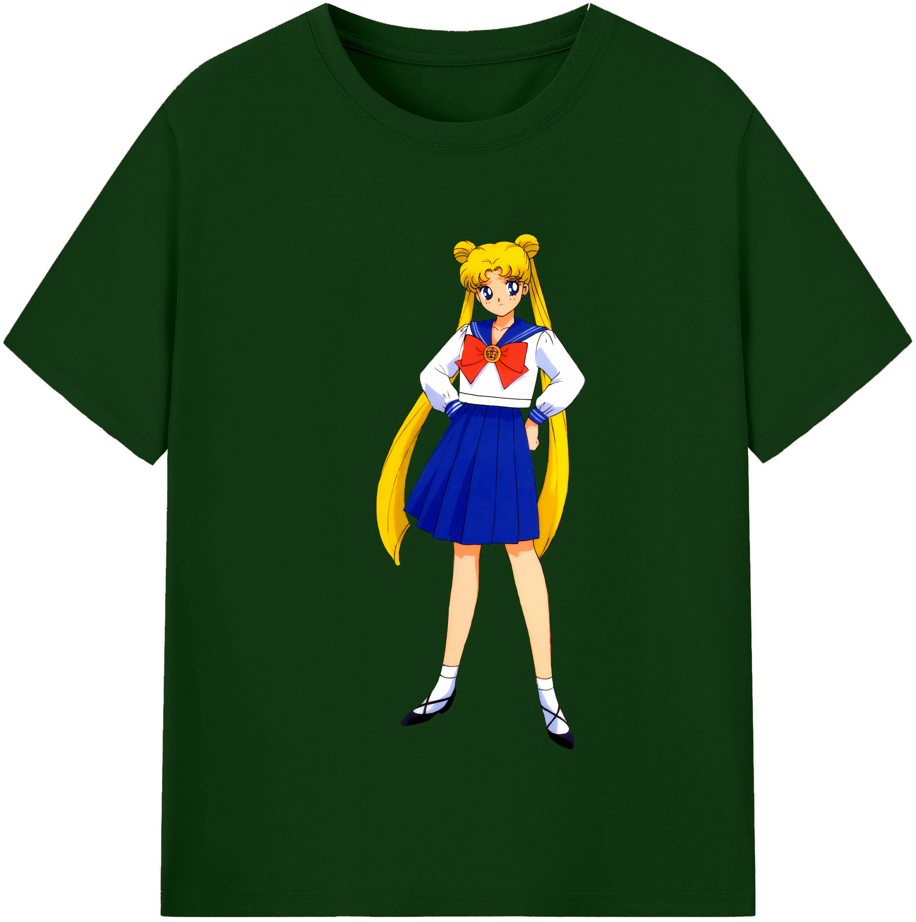 （画像用） 美少女戦士セーラームーン 愛野 美奈子 あいの みなこ Sailor Moon Aino Minako 綿100％半袖Tシャツ（フロントプリント）